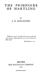 Cover of The Prisoners of Hartling — Background and Themes