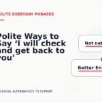 Polite Ways to Say ‘I will check and get back to you’