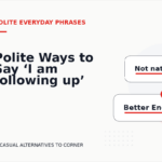 Polite Ways to Say ‘I am following up’
