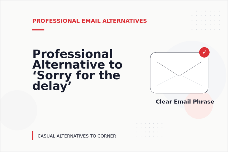 Professional Alternative to ‘Sorry for the delay’