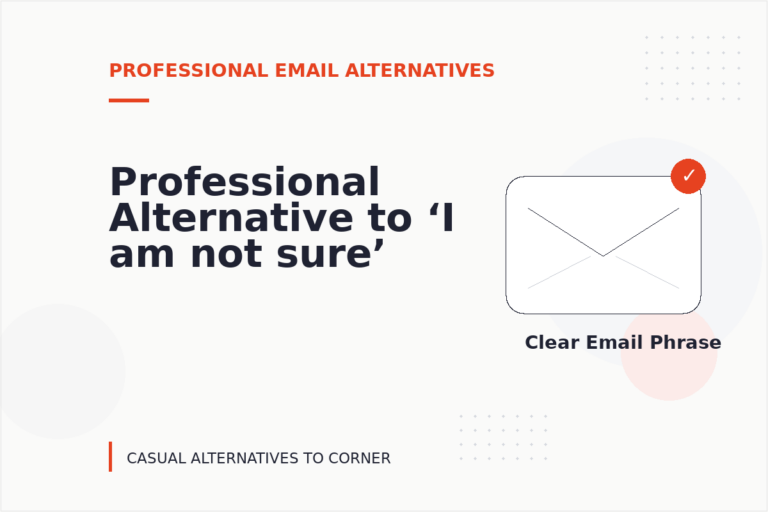 Professional Alternative to ‘I am not sure’