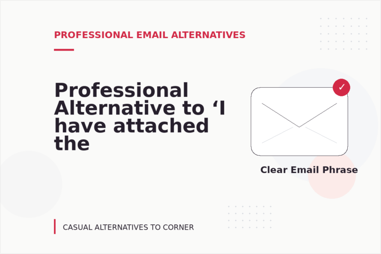 Professional Alternative to ‘I have attached the file’