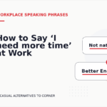 How to Say ‘I need more time’ at Work