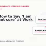 How to Say ‘I am not sure’ at Work
