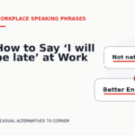 How to Say ‘I will be late’ at Work