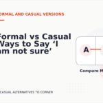 Formal vs Casual Ways to Say ‘I am not sure’