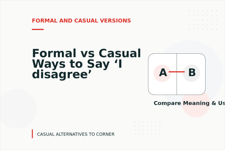 Formal vs Casual Ways to Say ‘I disagree’ Formal vs Casual Ways to Say ‘I disagree’