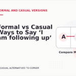 Formal vs Casual Ways to Say ‘I am following up’